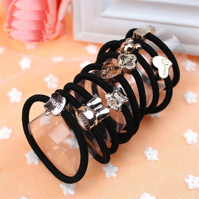 

100PCS/lot Cute Crown Love Hair Accessories For Women Headband,Elastic Band For Hair Clips For Girls,Hair Band Hair For Kids