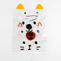 5pcslot pvc cat pencil case zipper bag holder travelers diary accessory pencil bag tickets cards storage standard pocket
