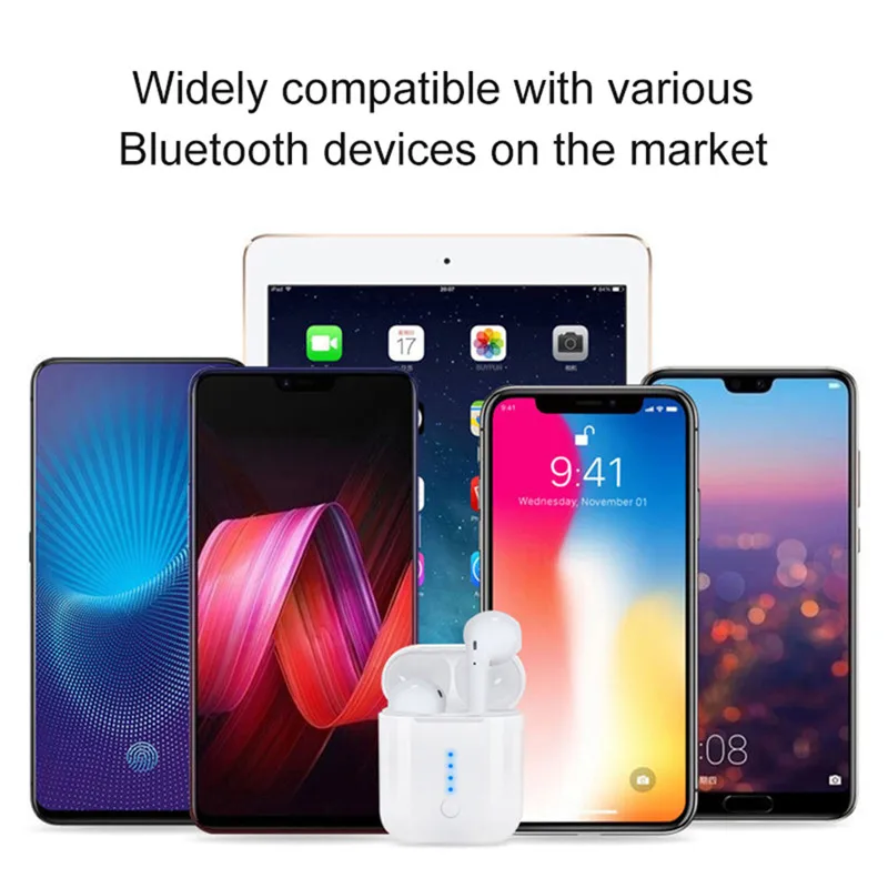 XY Pods TWS наушники беспроводные Bluetooth Qi Беспроводная зарядка Стерео гарнитуры для