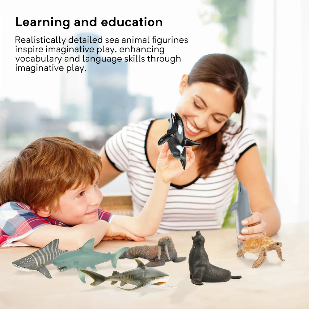 Детская симуляция Океаническая и морская жизнь животная модель игрушка большая