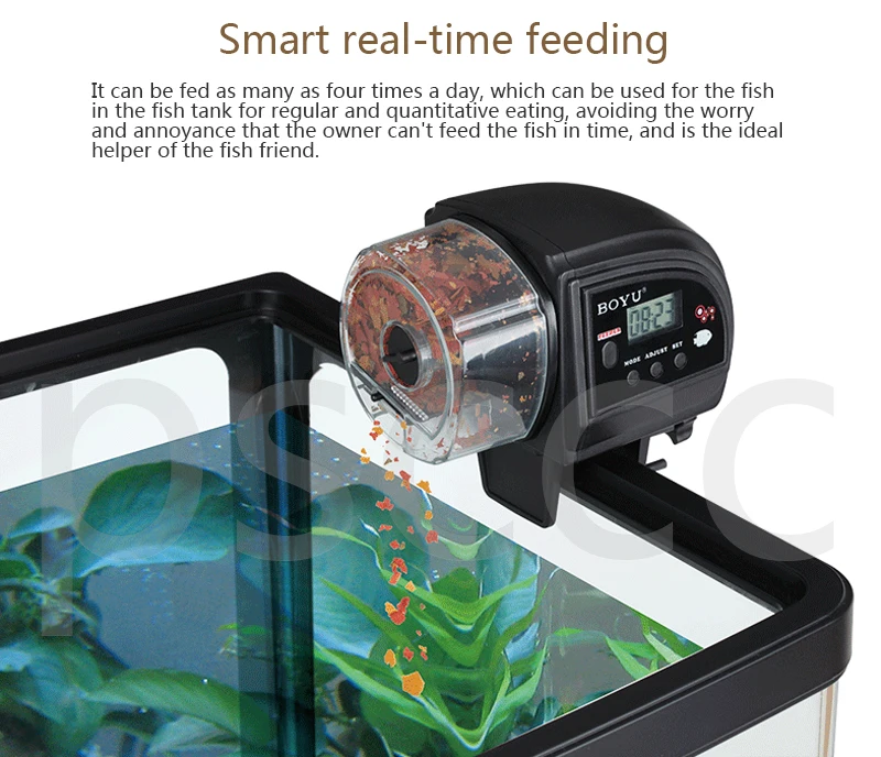 BOYU ZW-82 Household fish tank automatic feeder,Digital display,Easy to operate.Environmental protection materials, safe