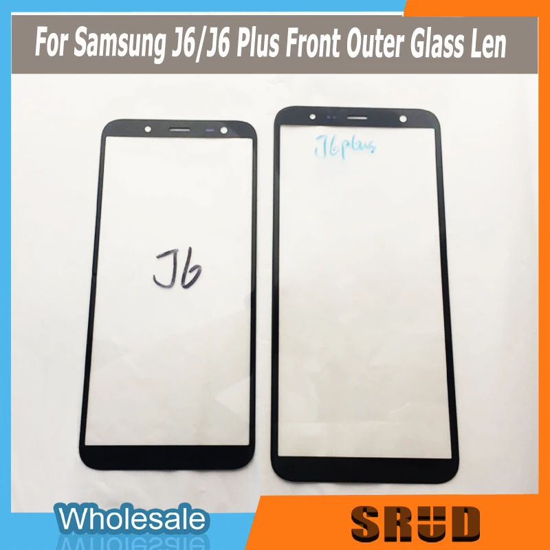 10 шт./лот для Samsung Galaxy A8 2018 J8 J6 A6 Plus A730 A530 J810 J600 A600 A605 ЖК передняя внешняя стеклянная