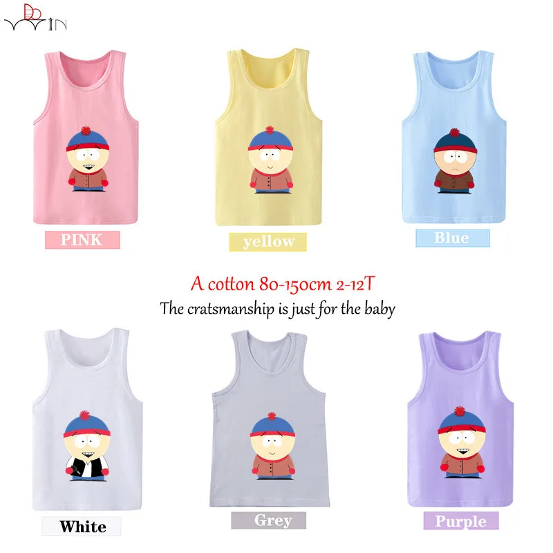 Лидер продаж футболка Stan Marsh Летние Стильные топы с героями мультфильмов для