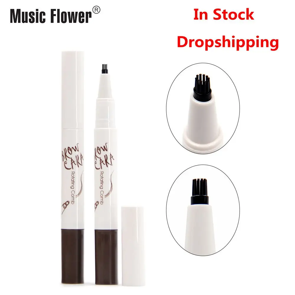 Лучшие продажи 2018 товары вилка кончик бровей Тату ручка вращающаяся расческа