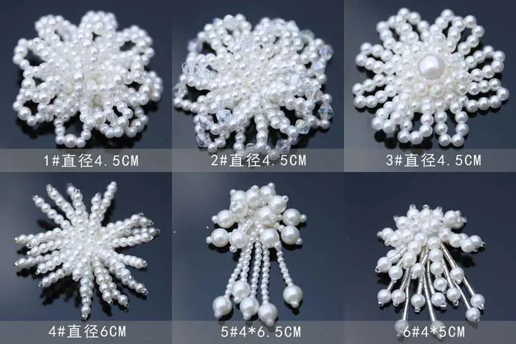 Нашивки со стразами и бисером ручной работы кролик слон пришитые жемчужные