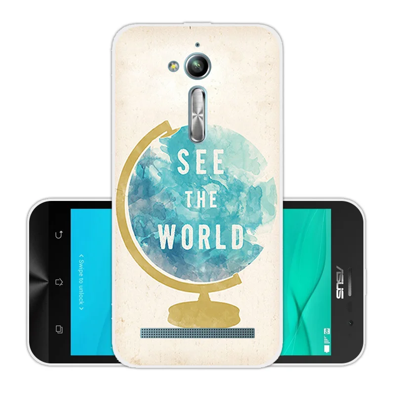 for ASUS ZB500KL Soft TPU Gel Star Back Cover Clear Silicone Zenfone Go 5.0 inch Phone Cases Funda Capa |