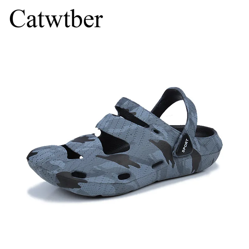 Catwtber модные Для мужчин Сабо Повседневное сад Садоводство закрытым носком