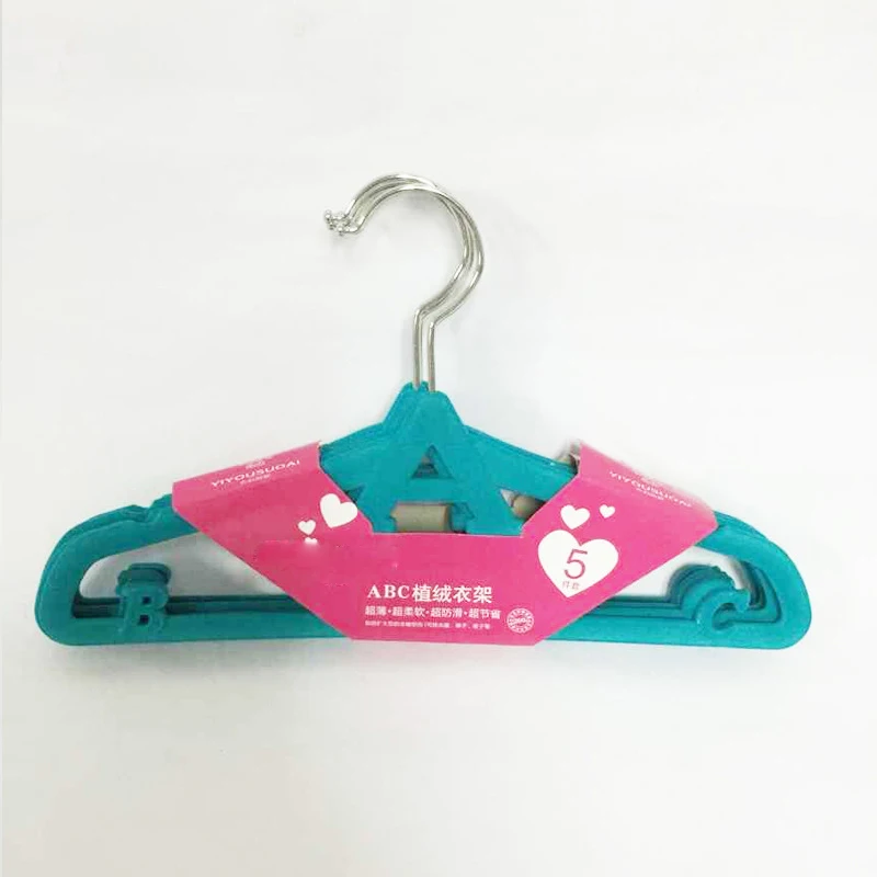 10 шт. бархатная Вешалка для детской одежды многофункциональная вешалка пальто ABC