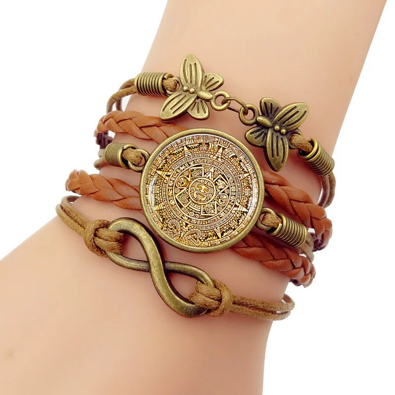 Pulseiras Feminina настоящий Новый 2019 простой модный мужской календарь Майя время