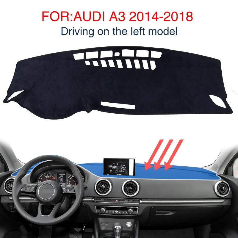Для Audi A3 8V 2013 2014 2015 2016 2017 2018 2019 Противоскользящий коврик Обложка Pad козырек от