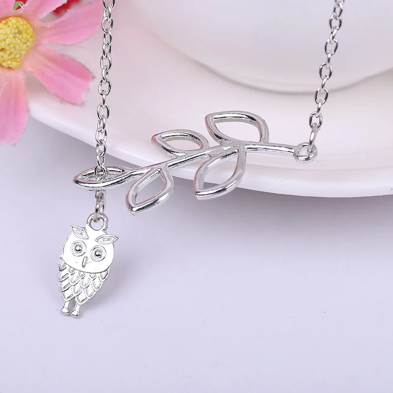 Department of European and American fashion Sen leaf double necklace Joker short clavicle metal chain | Украшения и аксессуары