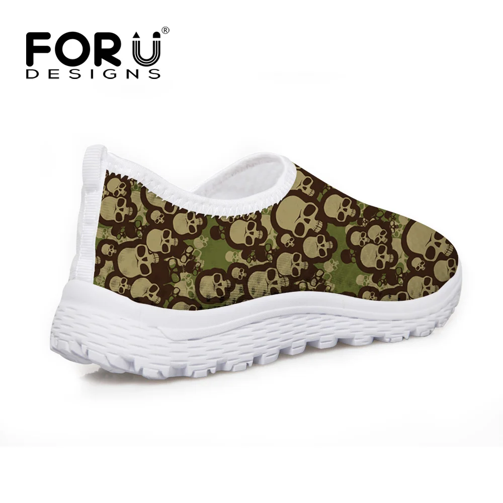 Breathable Men Shoes Designer Skull Walking Brand Summer Style Beach Water Casual Flat Plus Size | Обувь