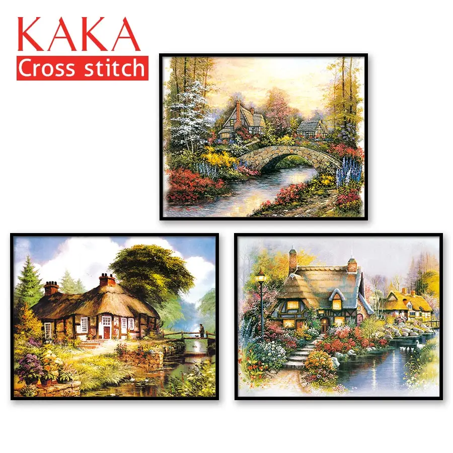 Наборы для вышивки крестом наборы с напечатанным рисунком 11CT canvas домашнего