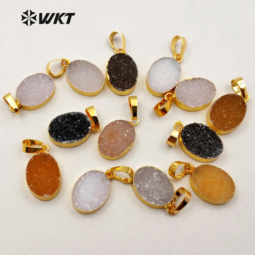 WT-P1220 оптовая продажа модные ювелирные изделия Натуральный druzy высокое качество