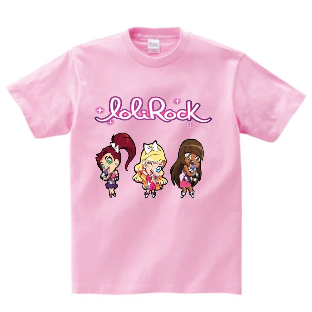 LoliRock Волшебная футболка для девочек летние милые футболки с коротким рукавом