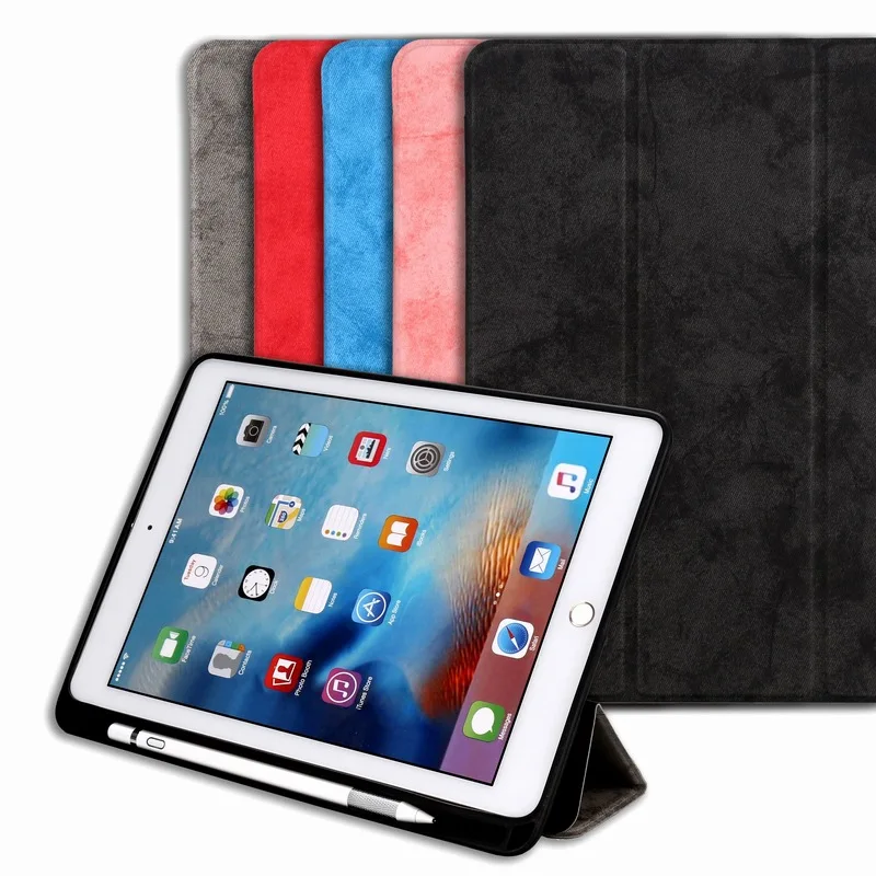 Ультратонкий чехол для Ipad Pro 10 5 держателем карандашей с автоматическим режимом