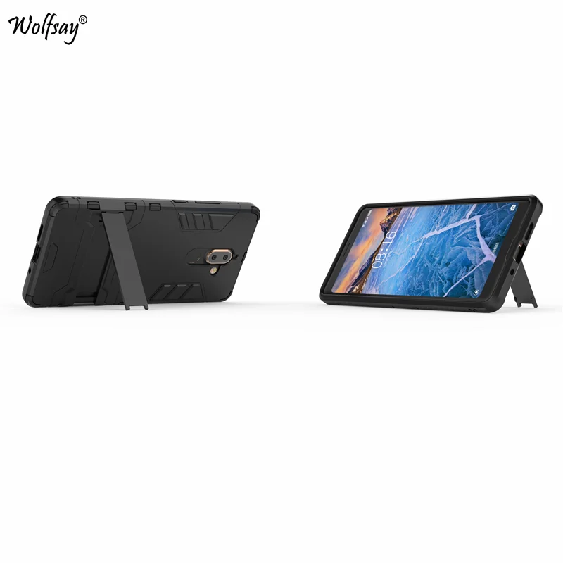 sFor Cover Nokia 7 Plus Case Slim Robot Armor Rubber Phone TA-1046 Cases for Nokia7 + Fundas |