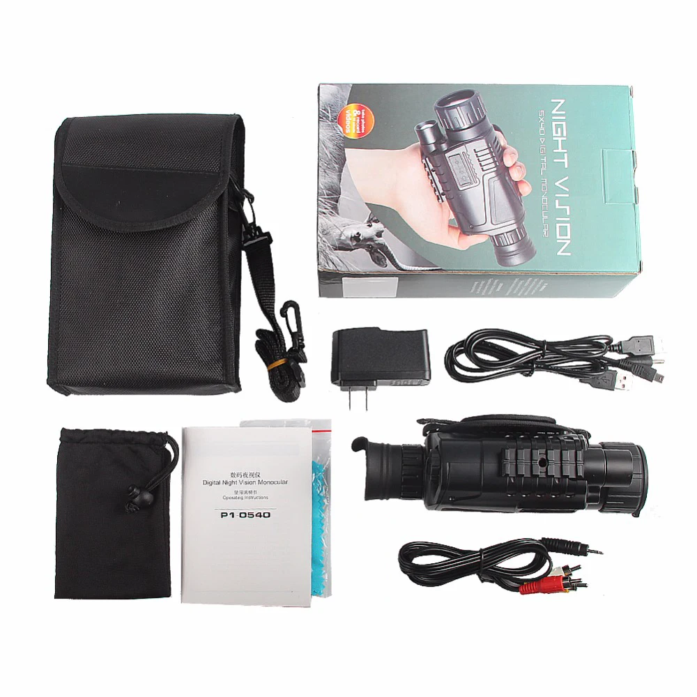 Цифровой Монокуляр IR с функцией ночного видения для кемпинга дикой природы