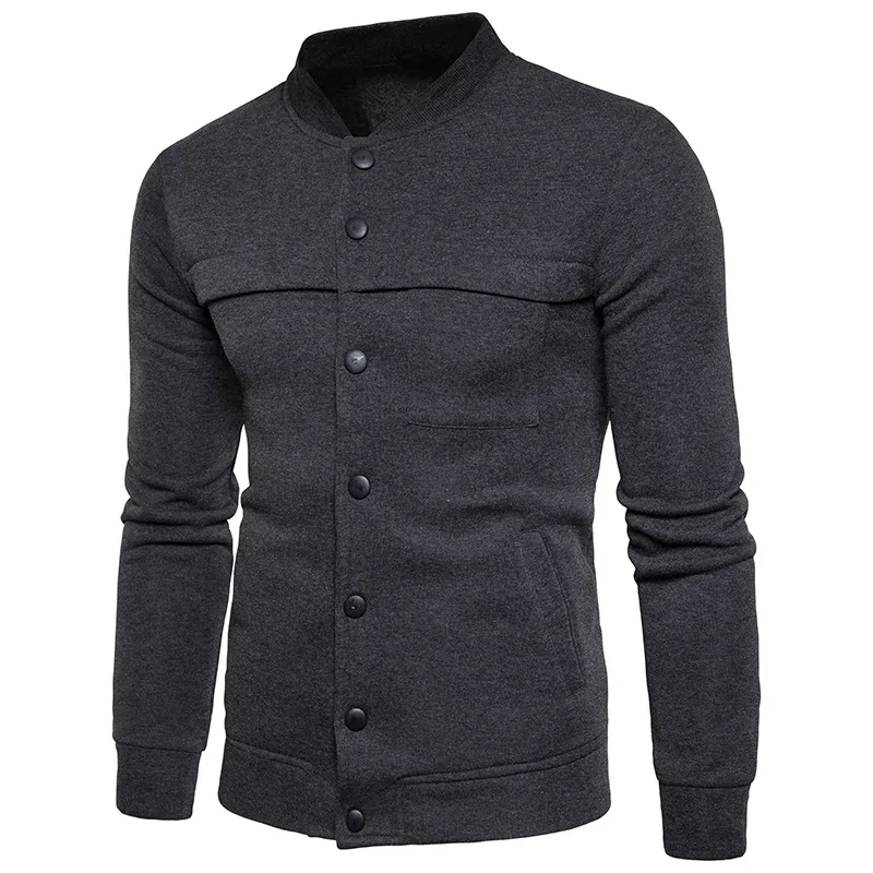 Горячие продажи нового Для мужчин куртка Homme бомбер s модная Slim Fit сплошной