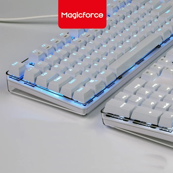 Magicforce Crystal 108-Key Baclit USB Проводная эргономичная Механическая игровая клавиатура переключатели Gateron