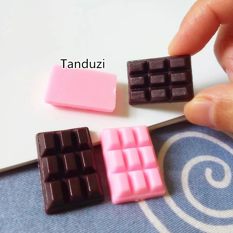 Tanduzi 100 шт милый мини пластиковый шоколадный ПВХ поддельный торт искусственный шоколад Deoco имитация еды ПВХ ремесла