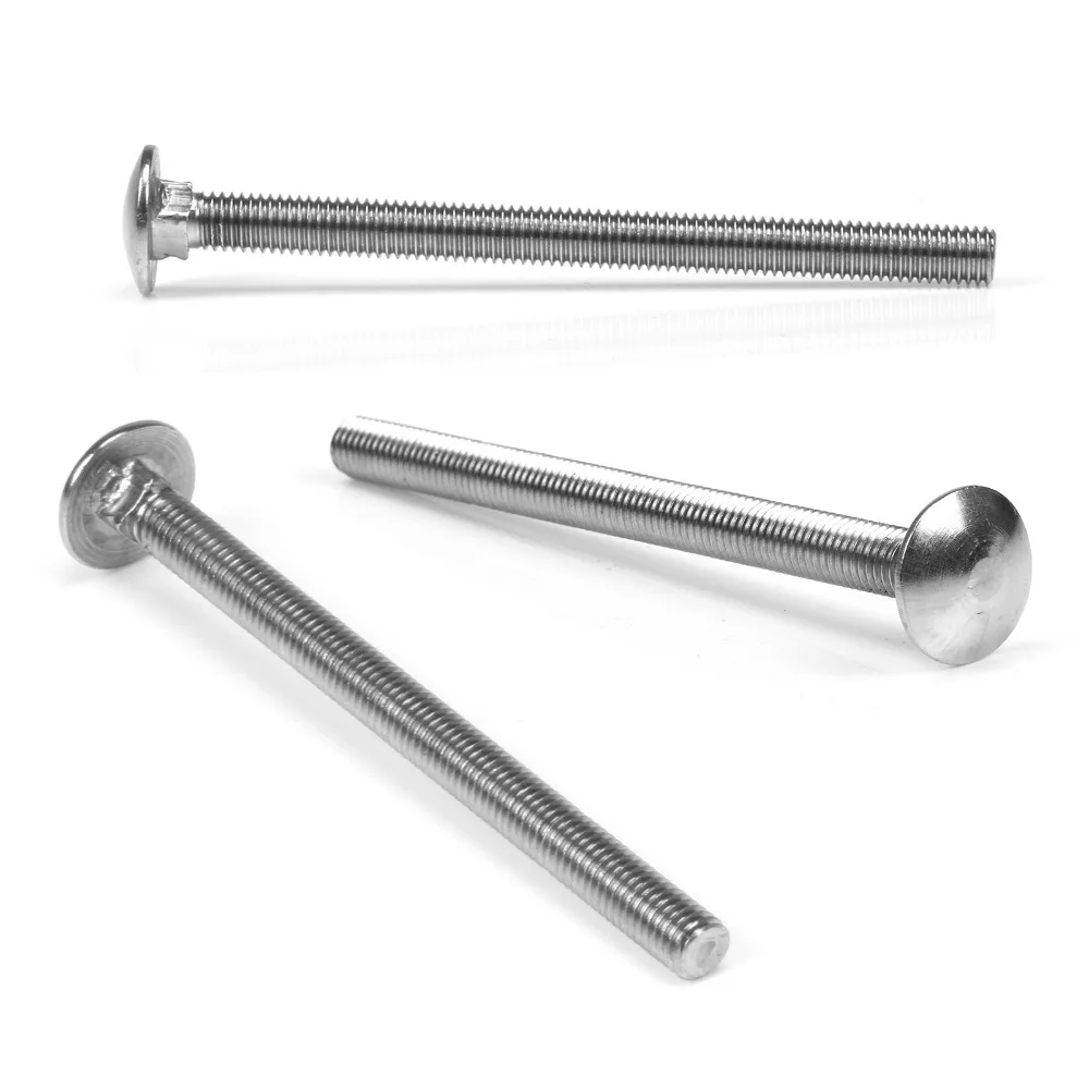 Полукруглые болты с квадратной головкой 20 шт. из нержавеющей стали 304 M8 *