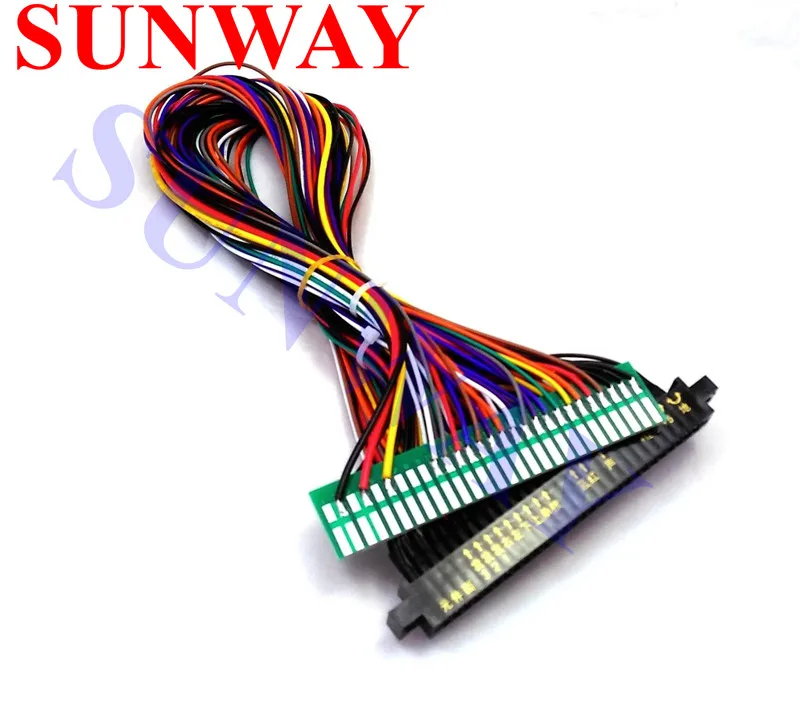 Полная 56-контактная 100 см Jamma Extender-проводка для аркадной игровой платы JAMMA Cabinet Wire Wiring Harness Loom Arcade PCB Board On.
