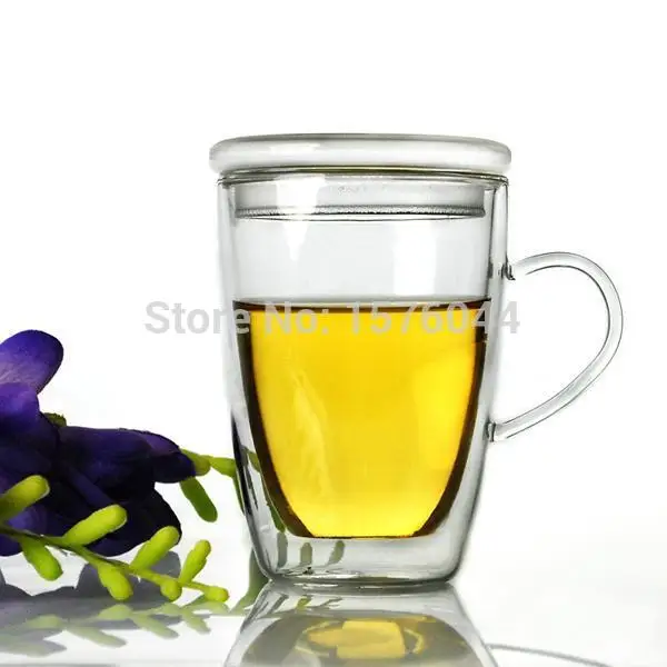 1 шт. термостойкие двухслойные Стеклянные чашки высокого качества стеклянные