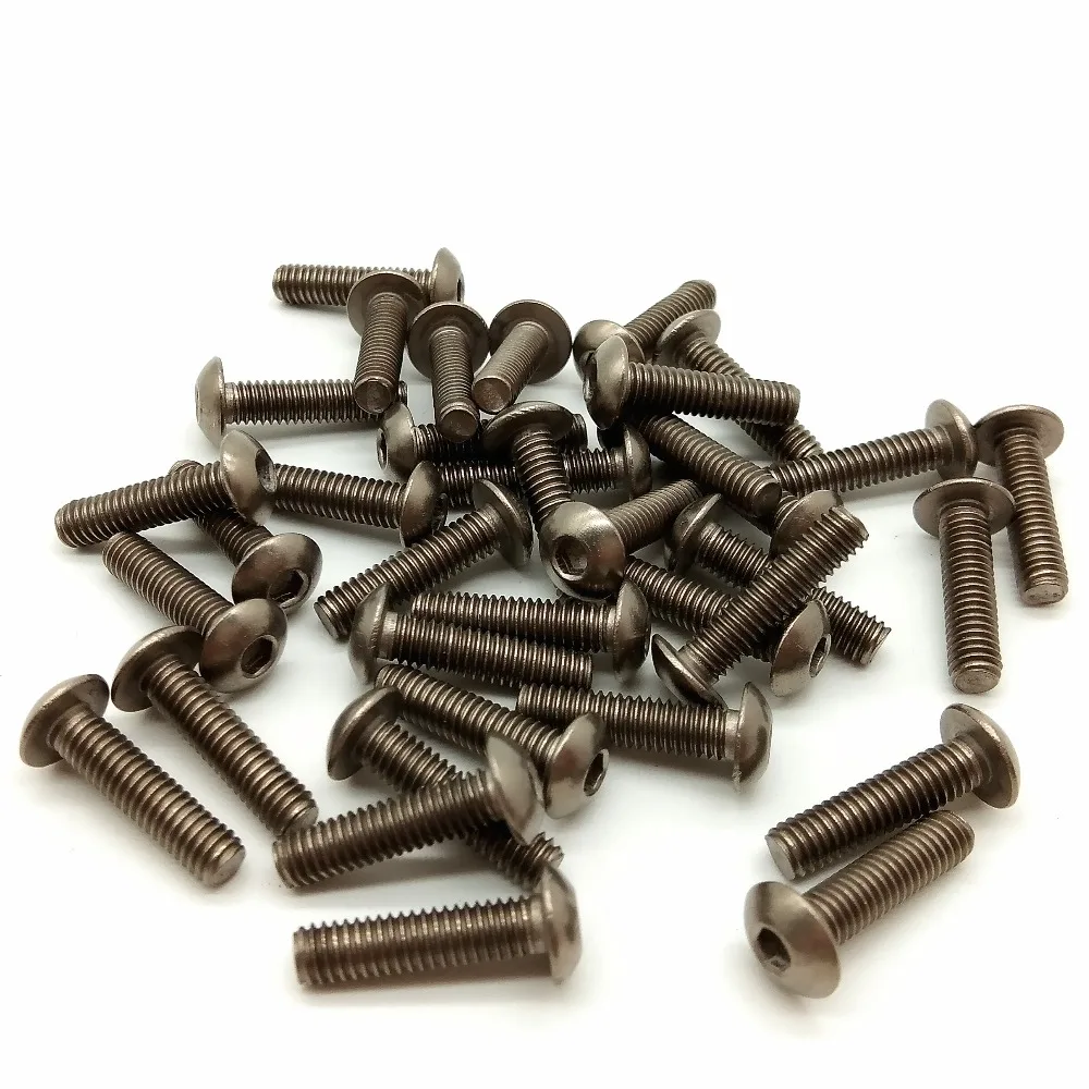 Титановый болт M5x6 8 10 12 15 20 25 30 35 40 45 50 мм Ti болты с ферменной головкой не полированный класс 2 титановый винт Ti крепеж
