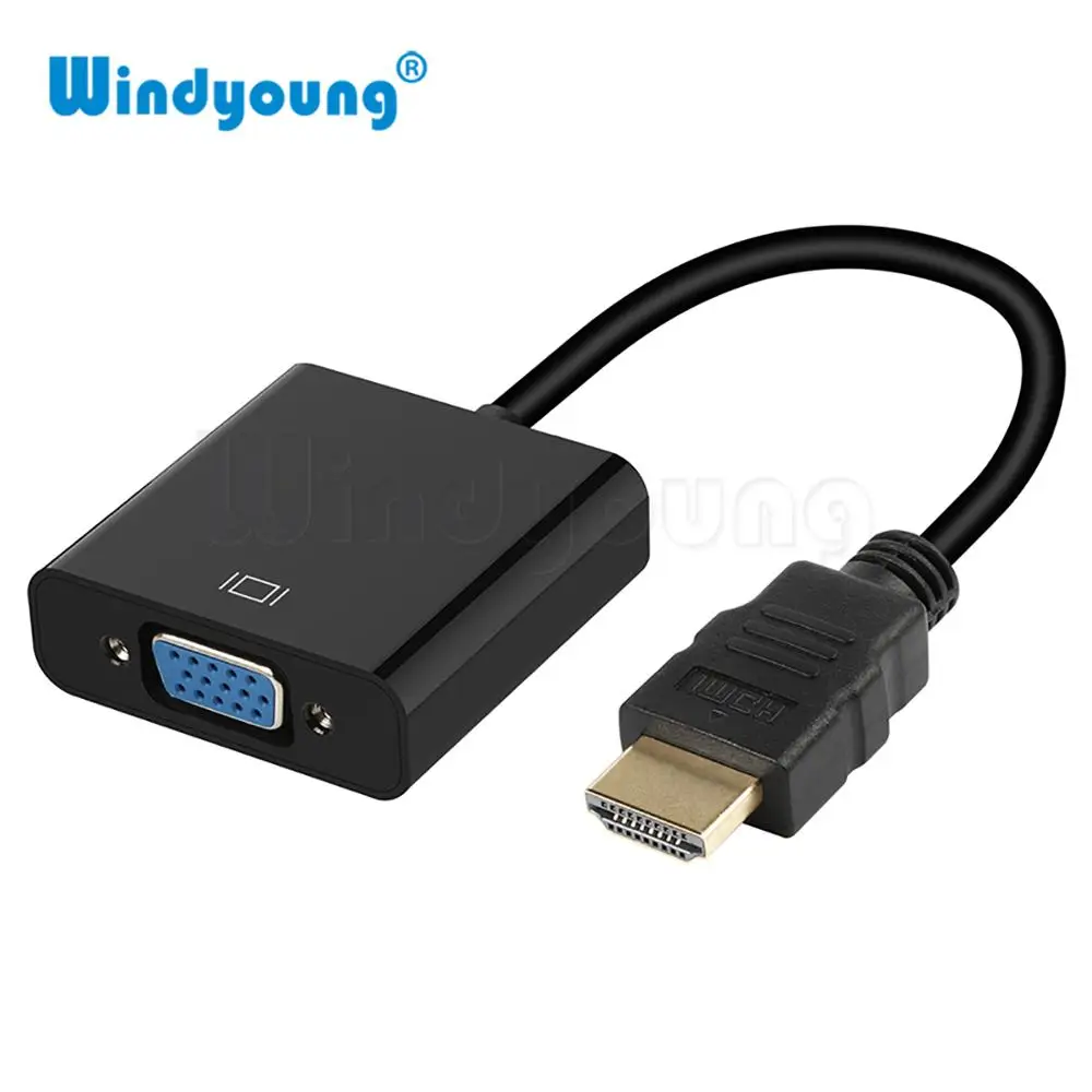 HDMI к VGA адаптер конвертер Папа-мама 1080P цифро-аналоговое видео для PS4 ПК ноутбука
