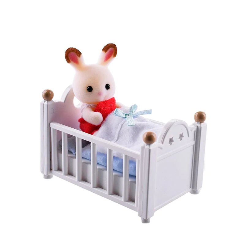 Sylvanian Family Dollhouse мебель фигура игрушка куклы шоколадный кролик детская кровать