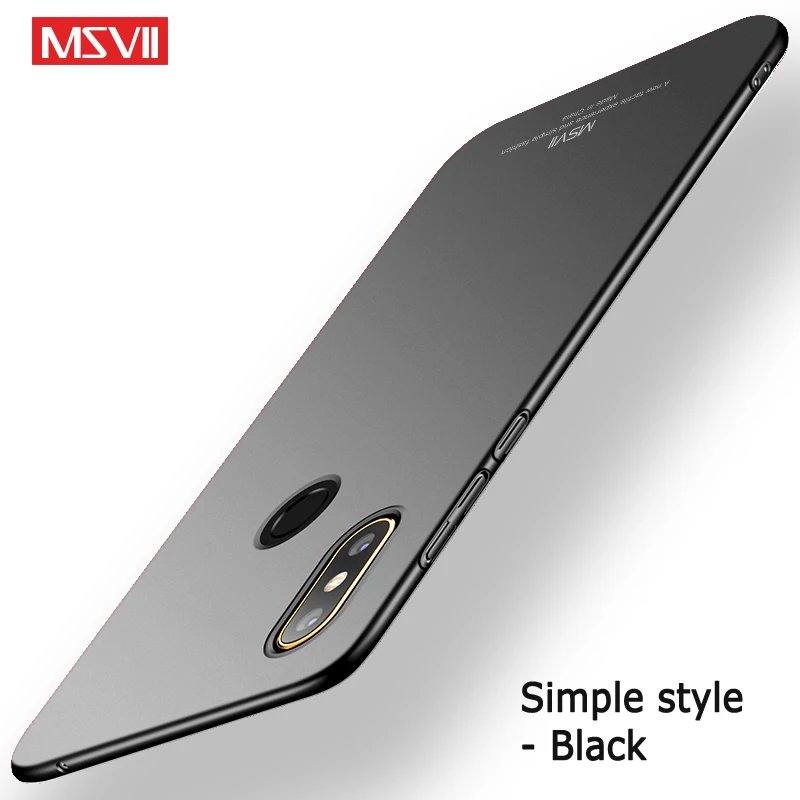 Simple black Чехол Msvii для Xiaomi mi x 3 2s 2 S Чехол тонкие матовые Чехлы Xio mi x 3 mi x3 чехол PC Cover для Xiaomi mi Mix 2 S 2 S mi x2 S Чехол - Цвет: Simple black