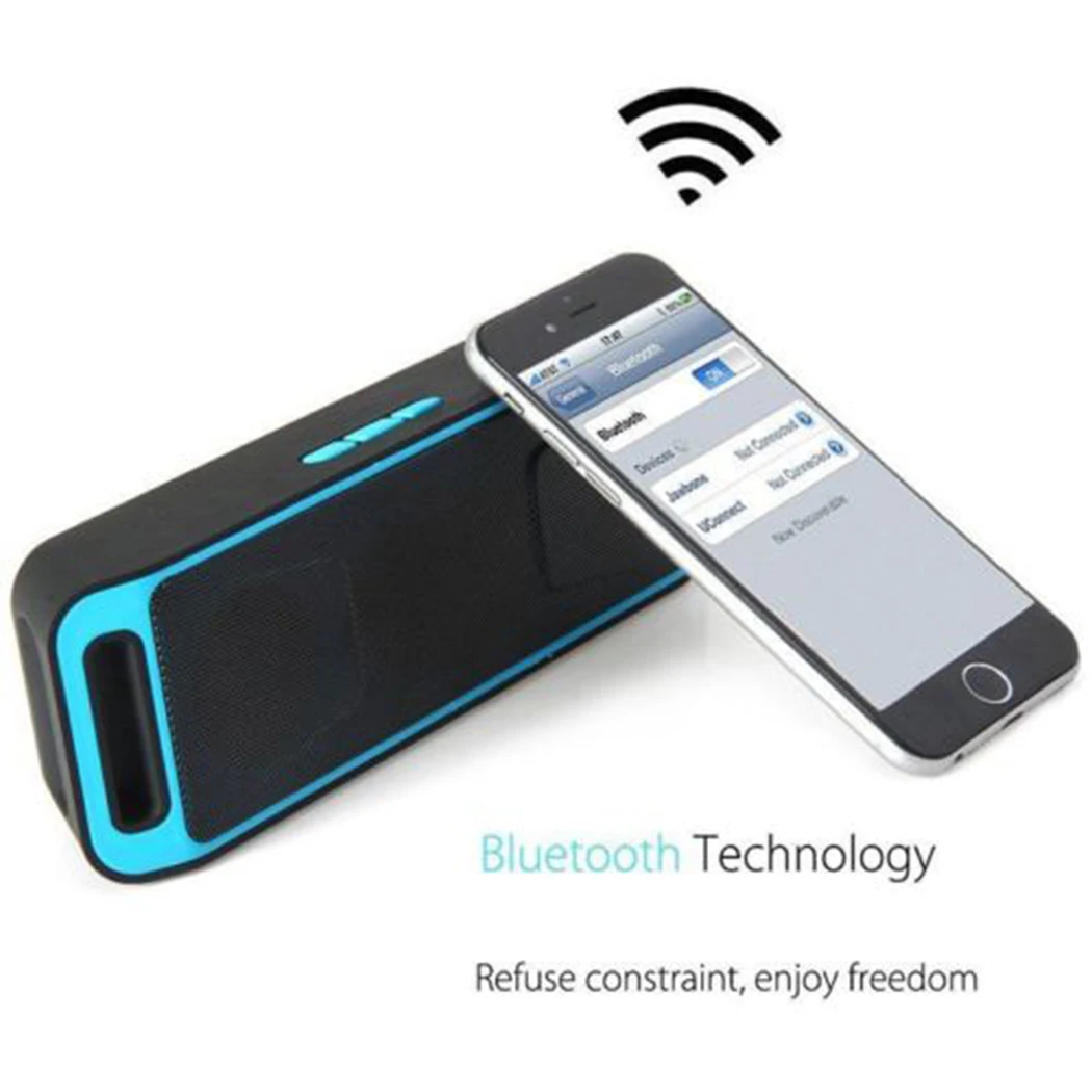 DPRUI A2DP Беспроводной стерео Bluetooth Динамик Портативный открытый Поддержка USB TF