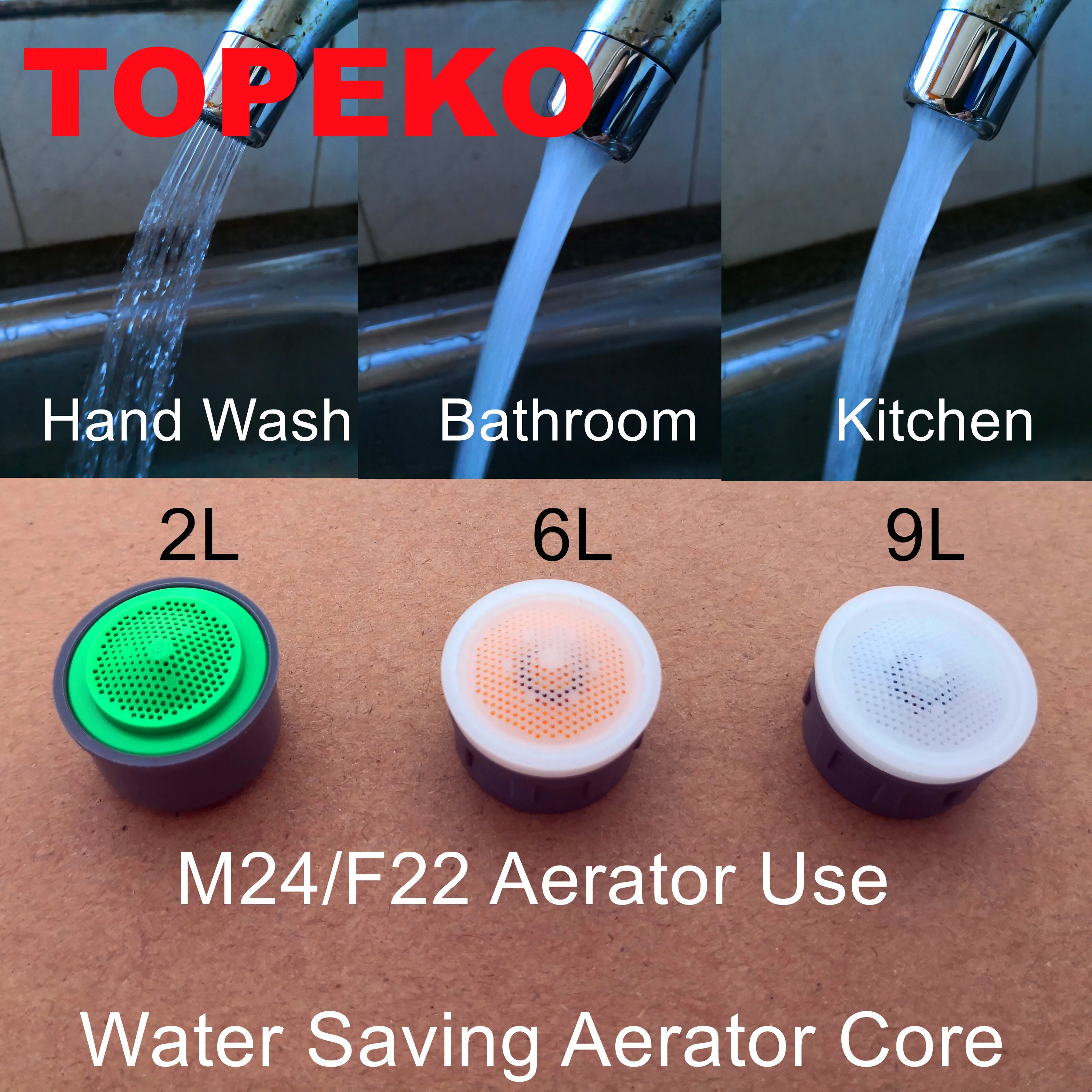 Free Shipping-Water Saving Aerator Core Set(TP-A06)-M24/F22 Use-30%-70% Money | Обустройство дома