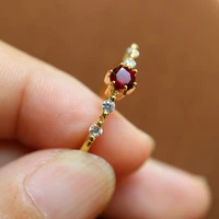 fashion stone rings for women rrendy retro zircon tiny ring classic rhinestone filled finger rings girl female gift