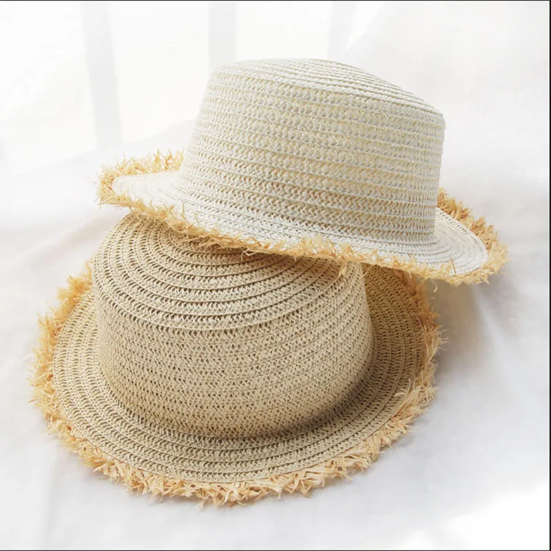 Летняя белая соломенная шляпа от солнца для женщин с широкими большими полями