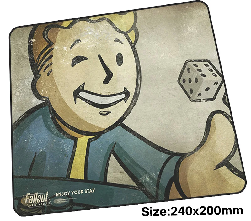 Игровой коврик для мыши falloutd 240x200 мм, игровой коврик для мыши для ноутбука с заблокированными краями, большой высококачественный коврик для мыши, Настольная компьютерная мышь
