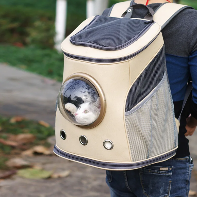 Модная переноска для путешествий домашних животных холст космическая капсула - Фото №1