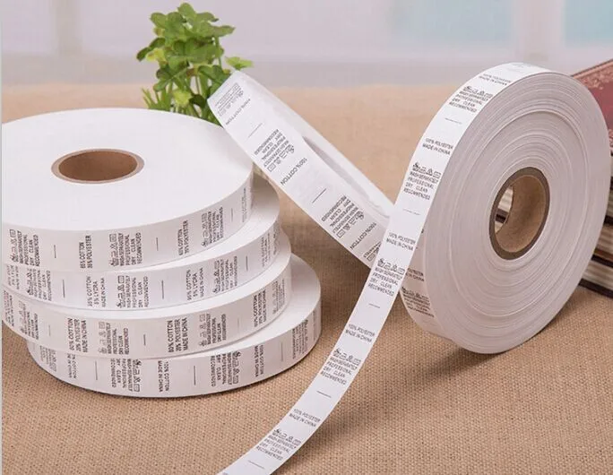 Этикетки с нанесением логотипа на заказ белая лента покрытием этикетки размеров