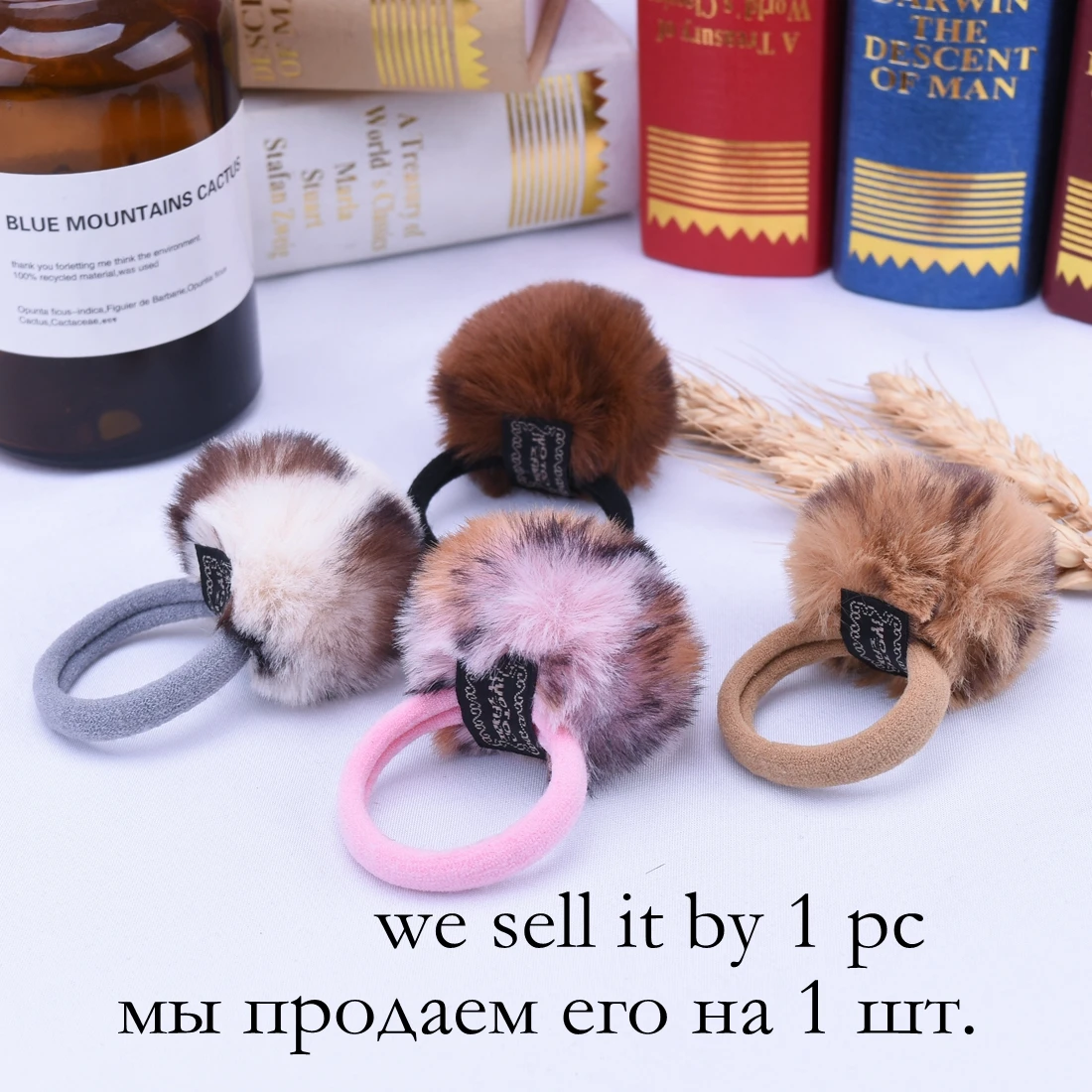 1 шт. эластичные резинки для волос с леопардовым принтом и бантом девочек