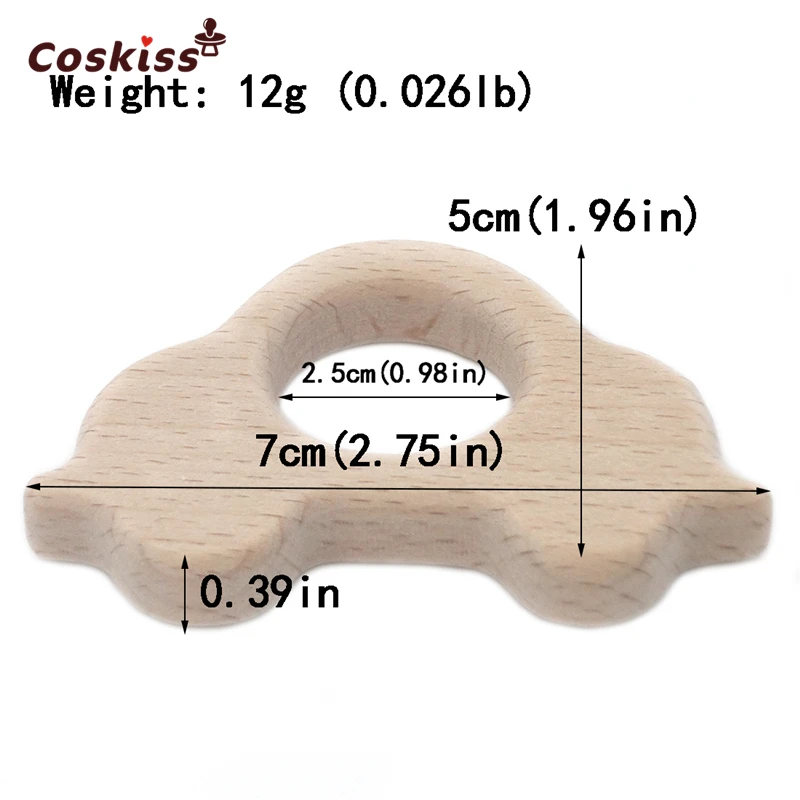 Деревянный Прорезыватель для зубов в машине черепахи Кита Натуральная Детская