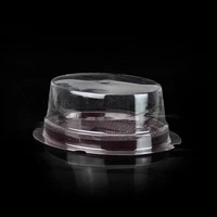 100 clear oval plastic cake box cupcake cheese mousse pastry cream container case wedding favor shower ssn 196
