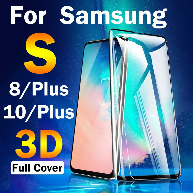 3D закаленное стекло для Samsung galaxy S8 S10 Plus защитная пленка samsyng galax S8plus | Мобильные