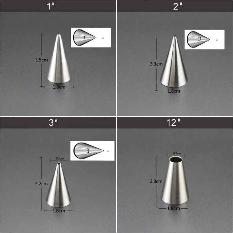 Маленькие Насадки для украшения кондитерских изделий из нержавеющей стали