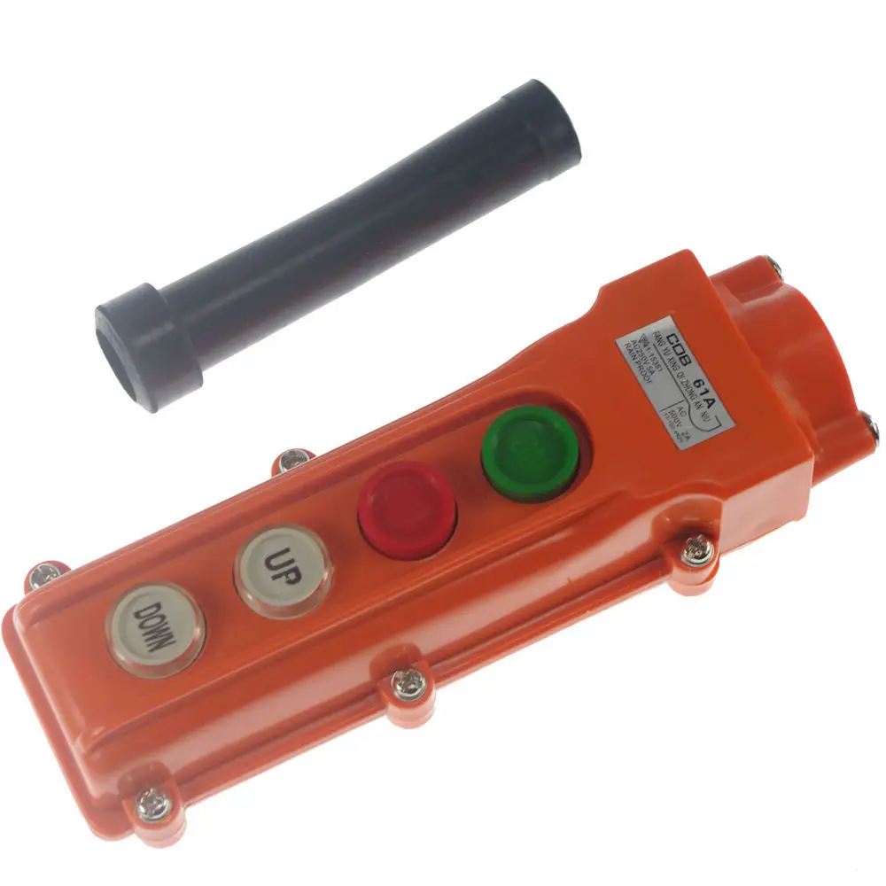 

1)For Hoist & Crane Control Station Push Button Switch UP-Down COB-61A Rainproof