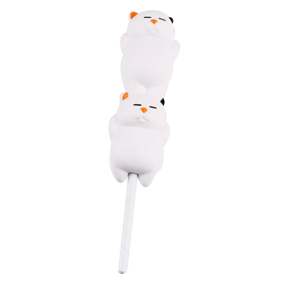 AS Show Шариковая ручка Squishies Lazy Cat милые куклы медленно поднимающийся карандаш топперы шариковая ручка с захватом подарок карандаш Фруктовый Ароматизированный стресс облегчение игрушка - Цвет: AS Show