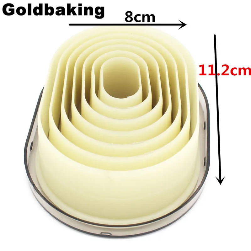Овальный нейлоновый резак для печенья 7 шт. | Дом и сад