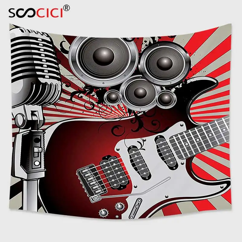 Настенный Гобелен Cutom музыкальный декор старомодный громкоговоритель