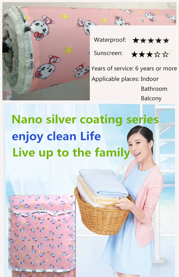 Водонепроницаемый чехол для стиральной машины с мультяшным покрытием