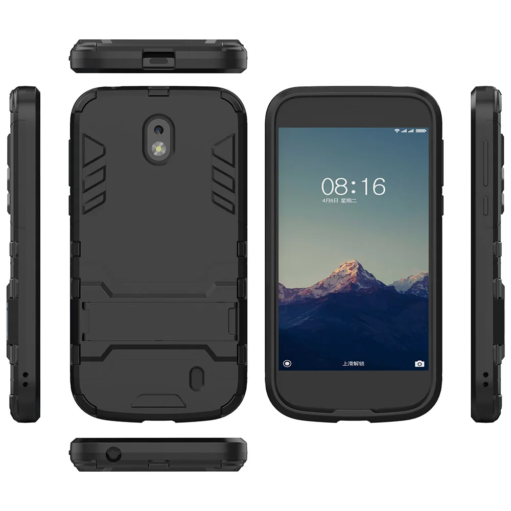 Новый чехол для Nokia 1 2018 Чехол Броня держатель Чехлы мобильных телефонов Защита